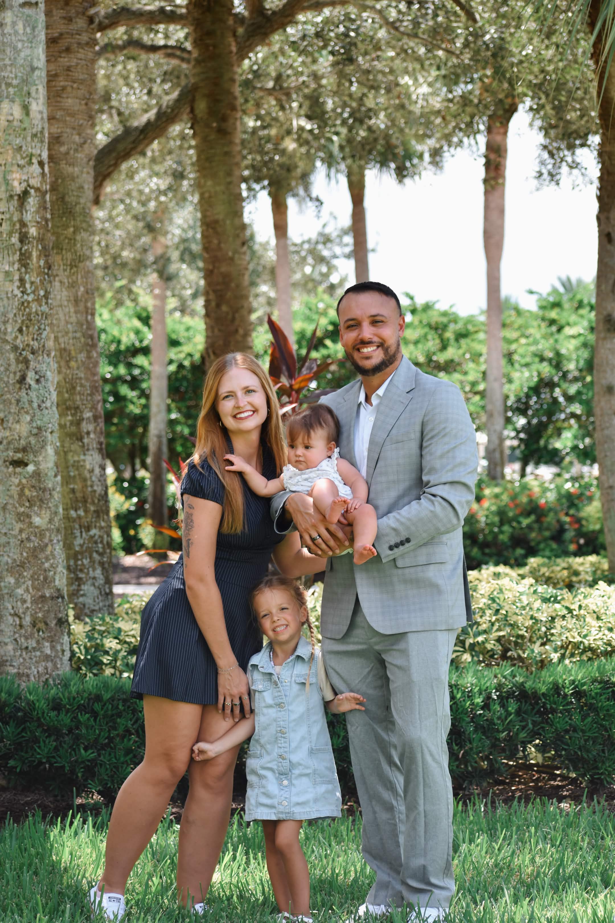 Danika Martinez with her family